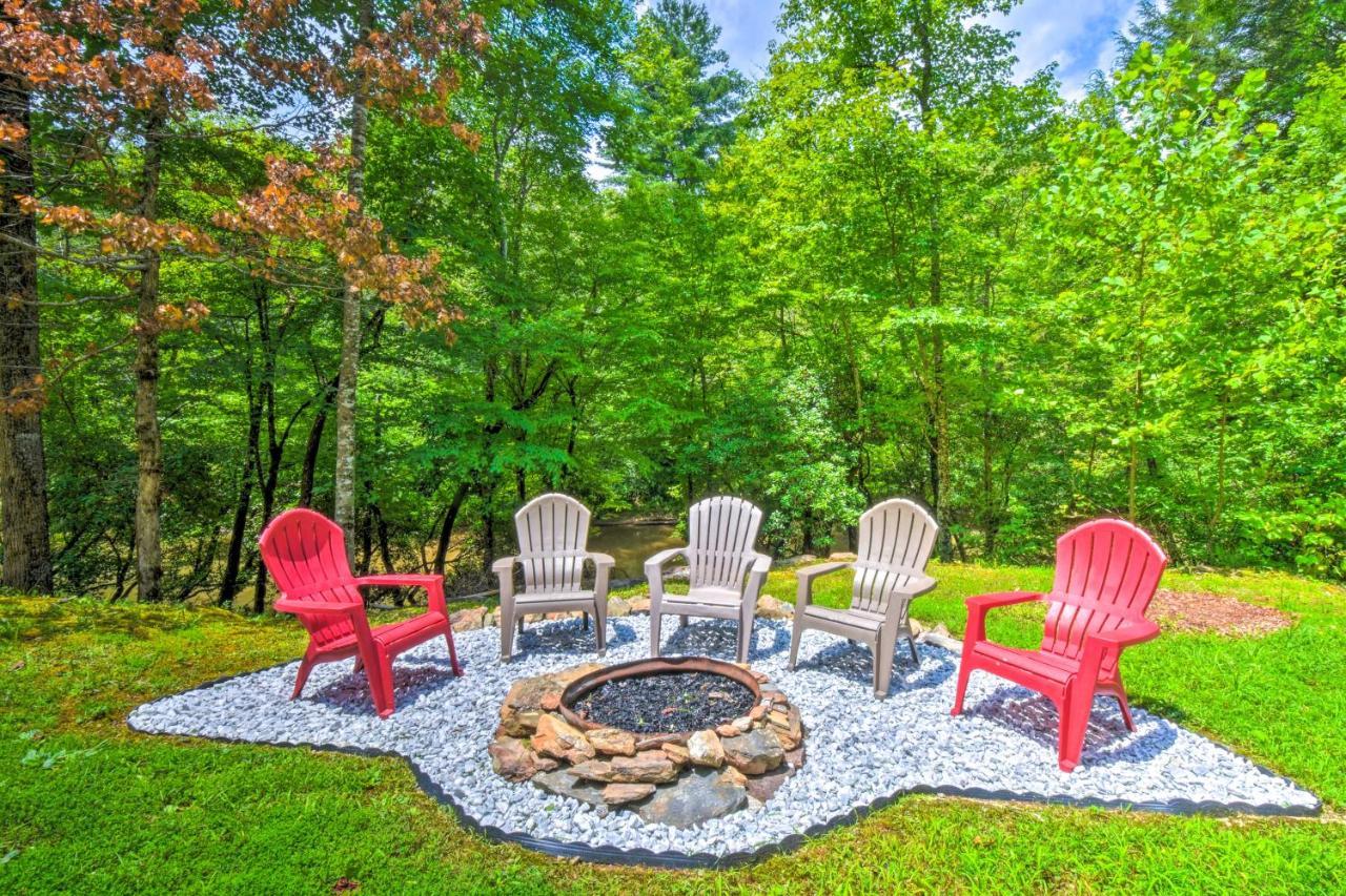 Cozy Riverside Dahlonega Home With Kayaks And Fire Pit ภายนอก รูปภาพ