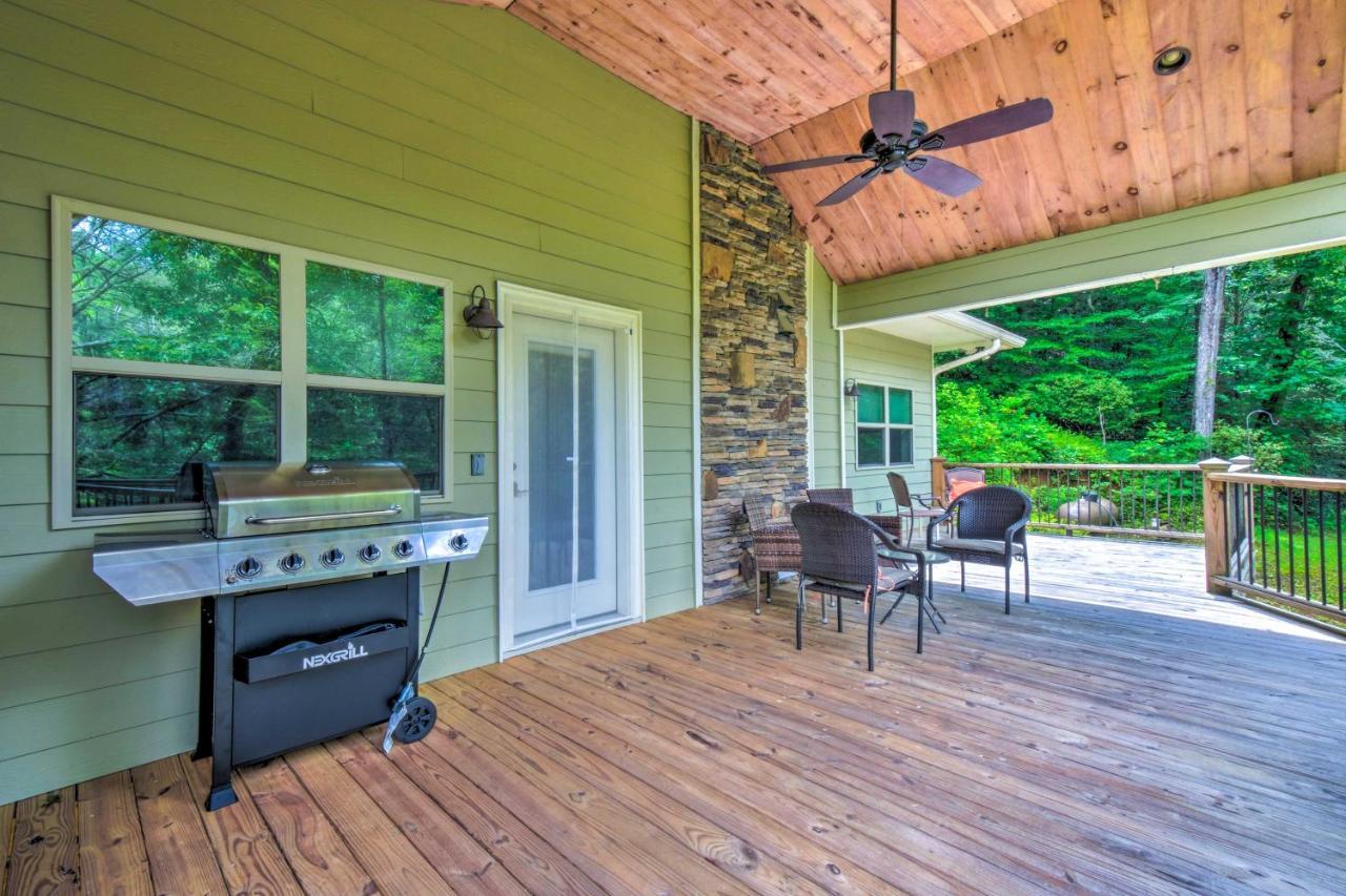 Cozy Riverside Dahlonega Home With Kayaks And Fire Pit ภายนอก รูปภาพ