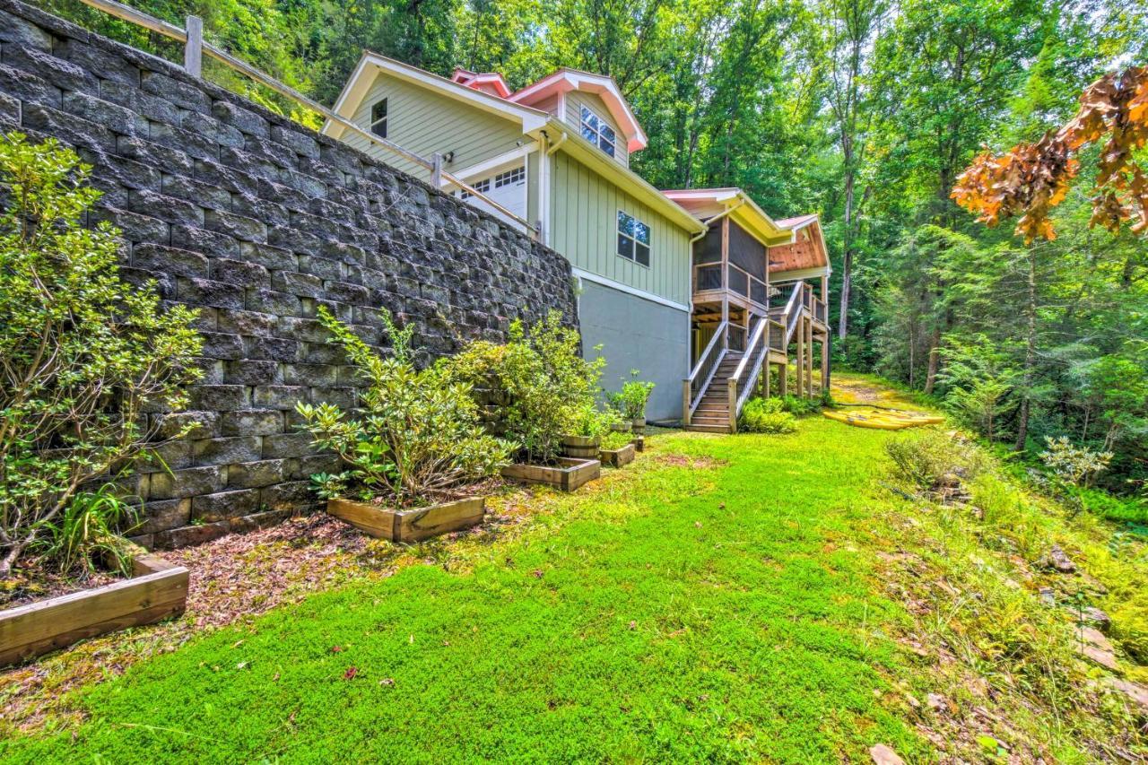 Cozy Riverside Dahlonega Home With Kayaks And Fire Pit ภายนอก รูปภาพ