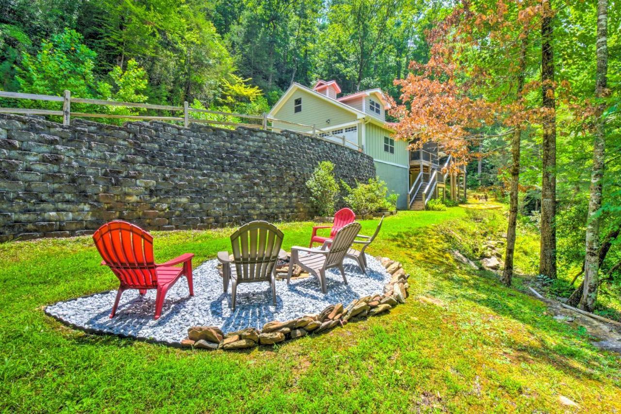 Cozy Riverside Dahlonega Home With Kayaks And Fire Pit ภายนอก รูปภาพ